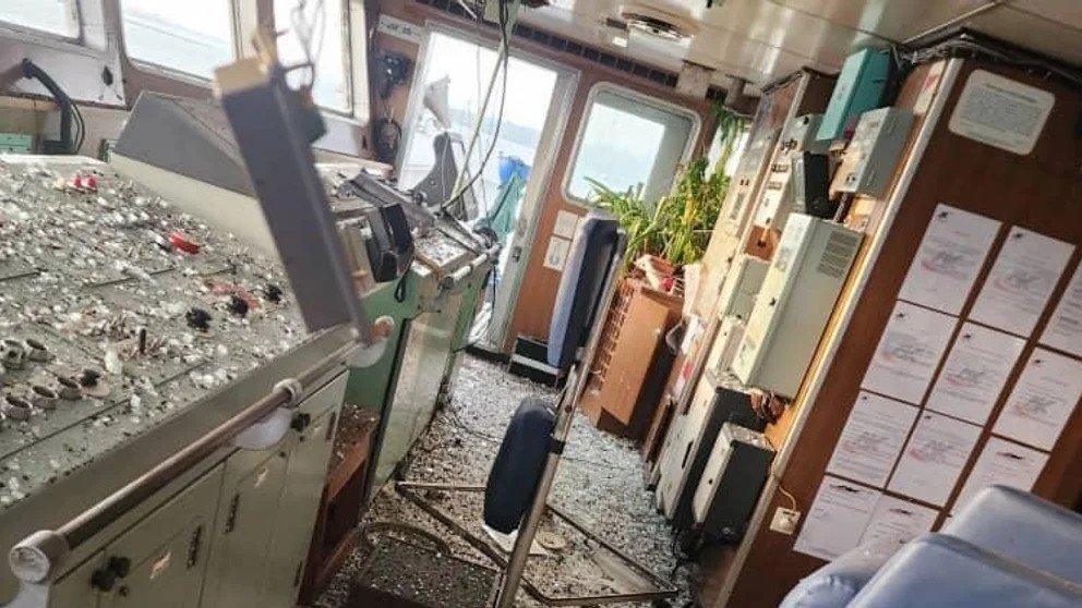 At night, Russian forces damaged a Saint Kitts and Nevis-flagged vessel in Odesa