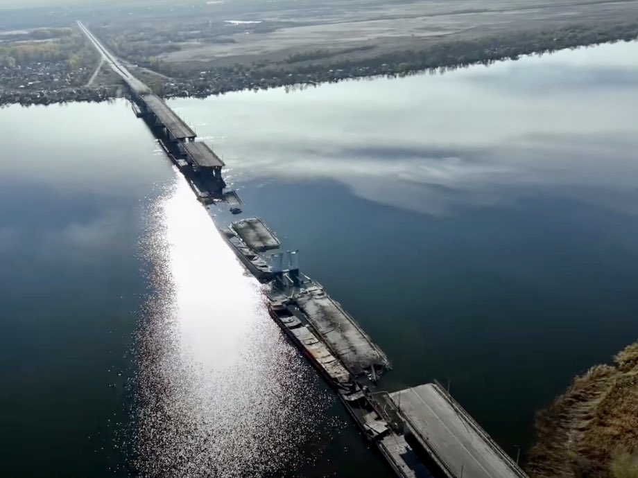 Detections of Russian efforts to establish a bridgehead at the Dnieper