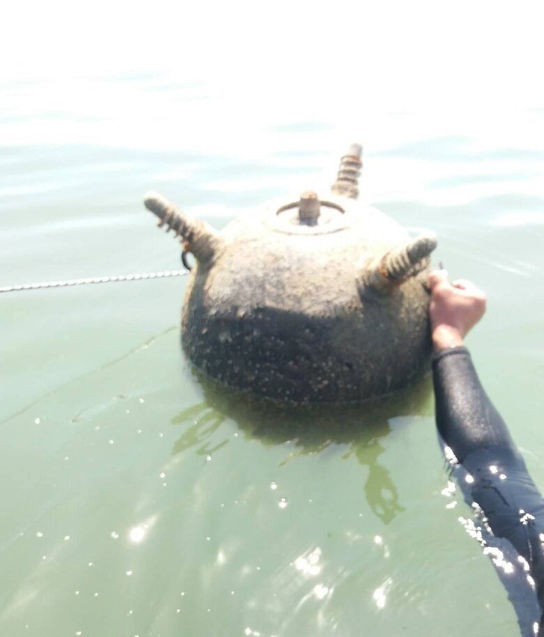 Ukrainian Navy neutralizes drifting mine near Odesa
