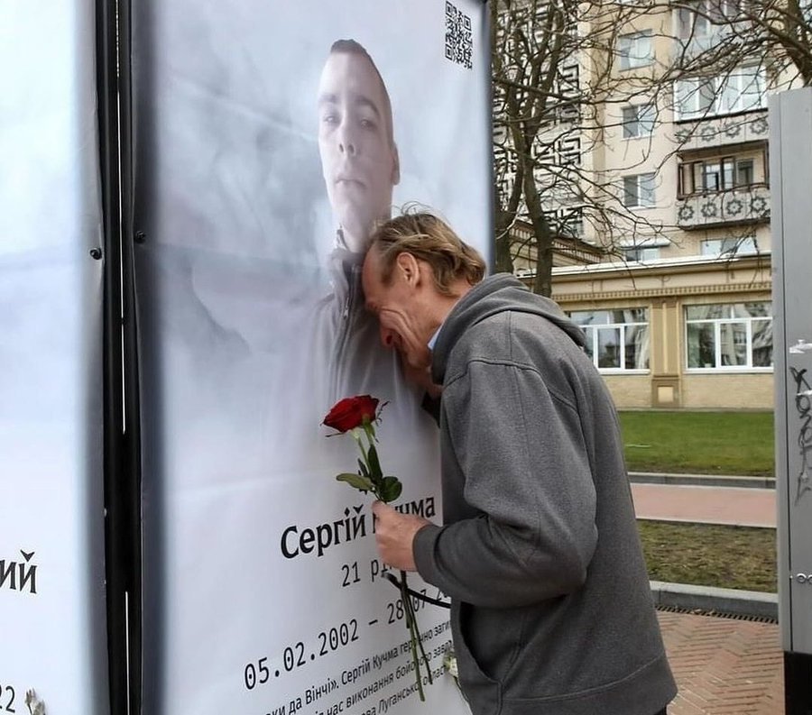 A Father by the Portrait of His Son Killed at the Front