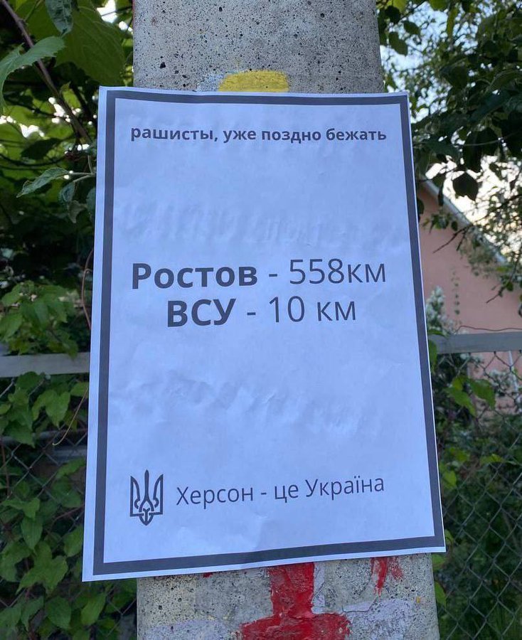 Kherson Resistance Warns Russian Occupiers of Ukrainian Advance