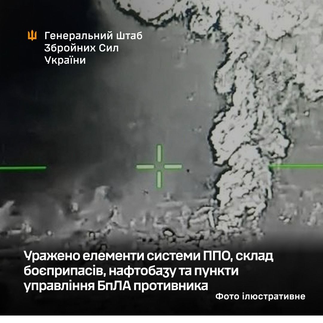 Ukraine strikes enemy air defense, oil depot and command posts
