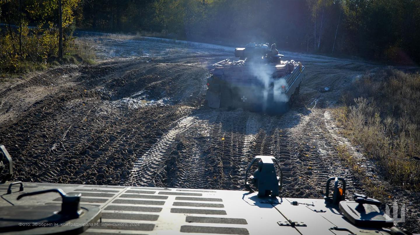 Ukrainian Marines receive Marder 1A3