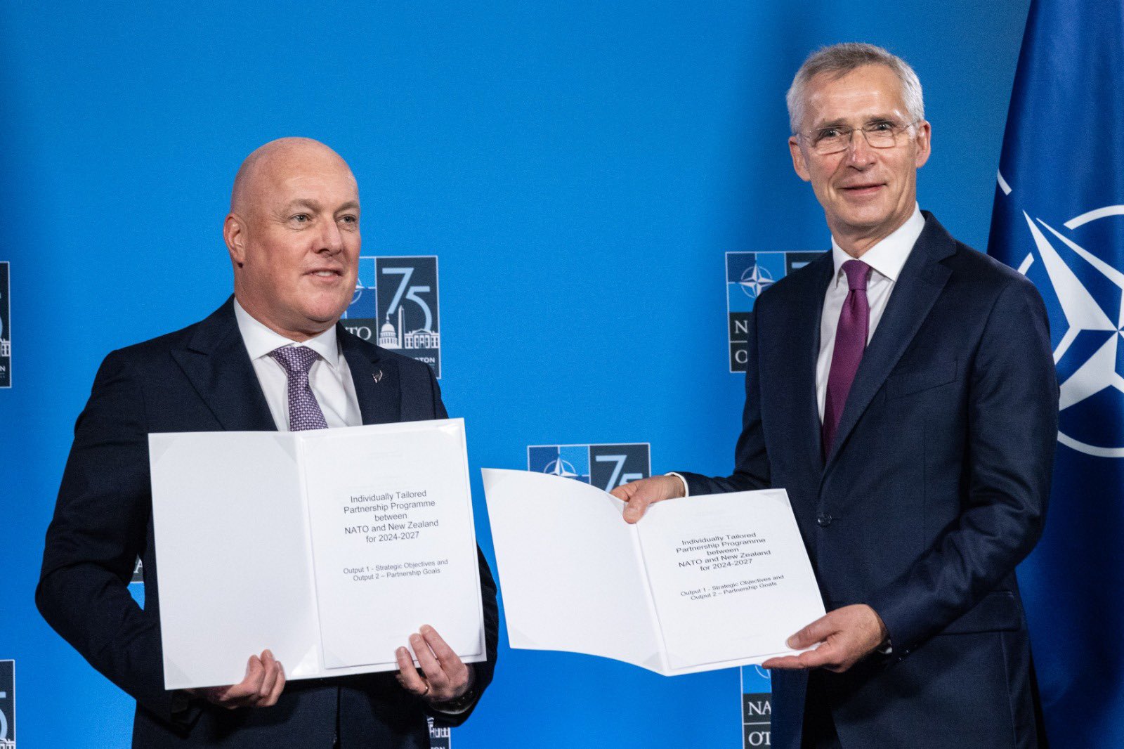 NATO Secretary General meets NZ PM, agreeing new partnership program