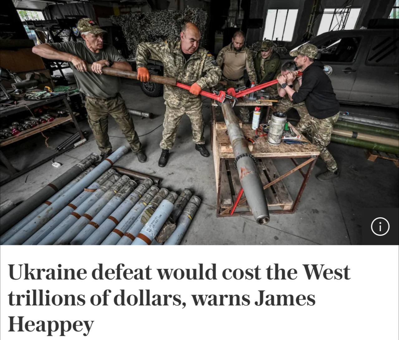 Heappey: Ukraine stalemate or defeat threatens new Cold War