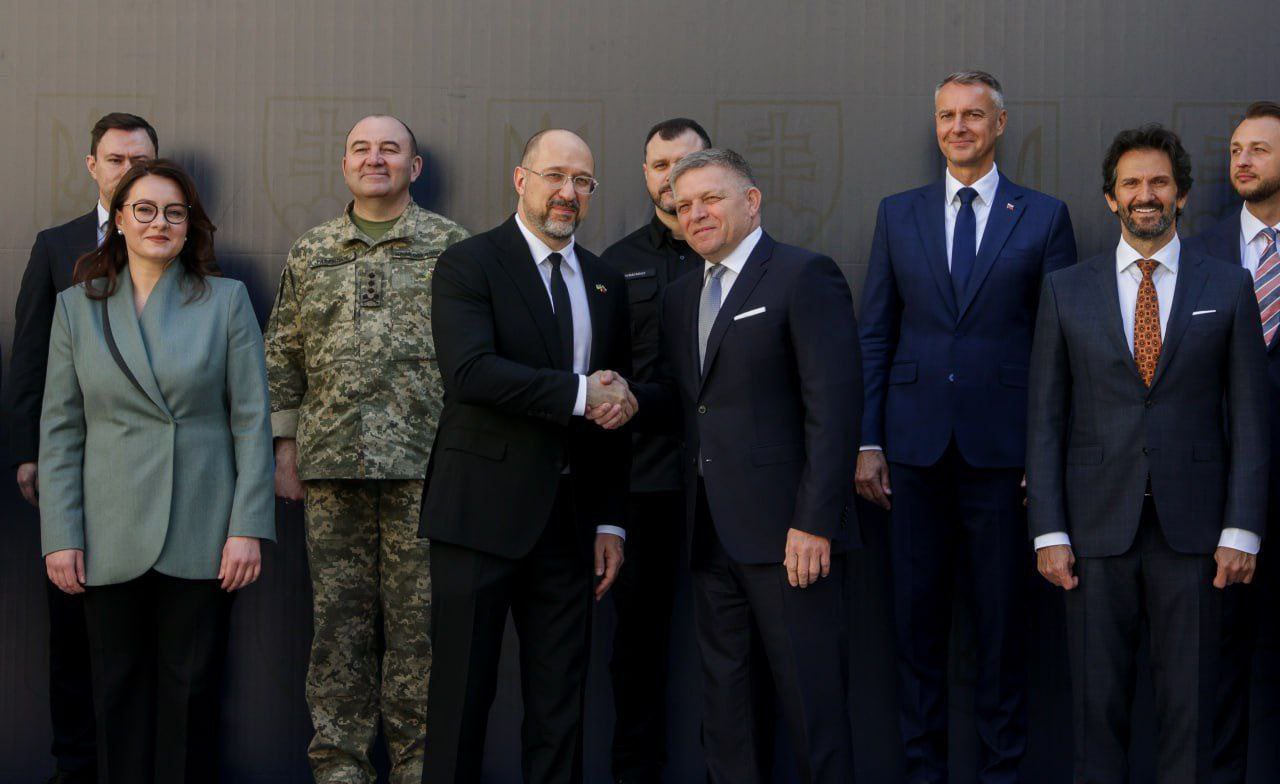 Ukrainian PM Shmyhal visits Slovakia, meets PM Fico