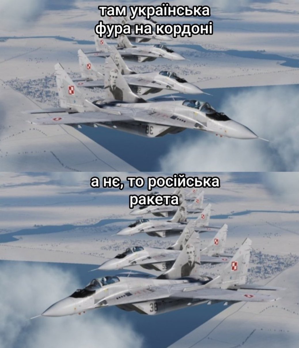 Communication of Polish strategic aviation and border confusion