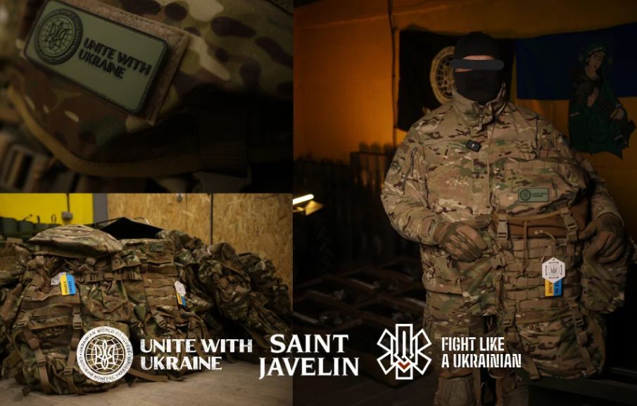 Modern combat medical backpacks donated by the UWC