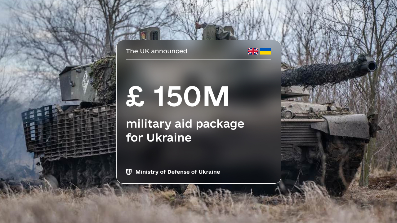 UK Defence Aid: £150m Military Support Package