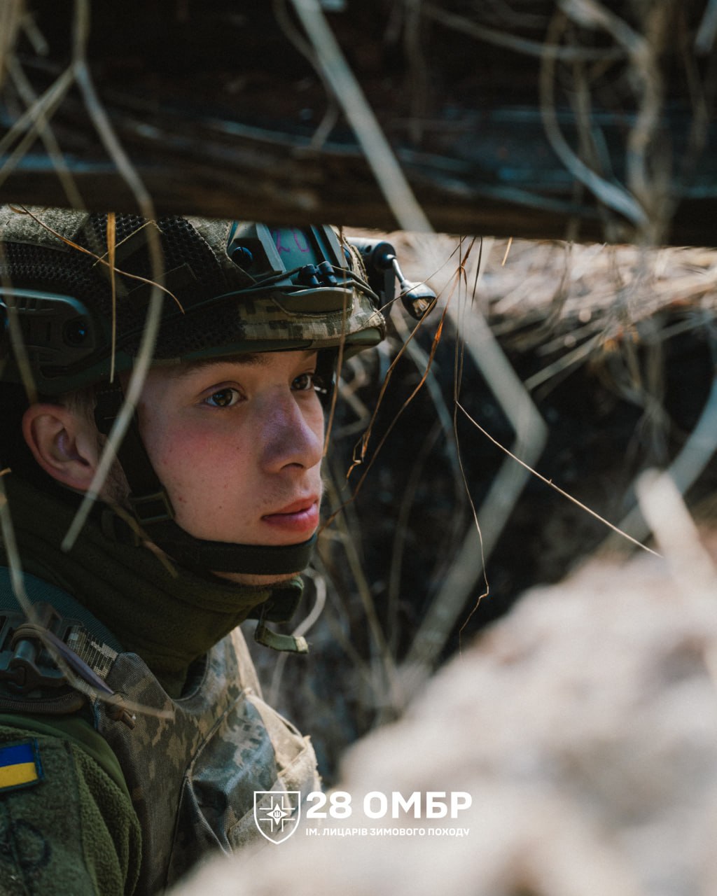 Brave Ukrainian warriors protect freedom