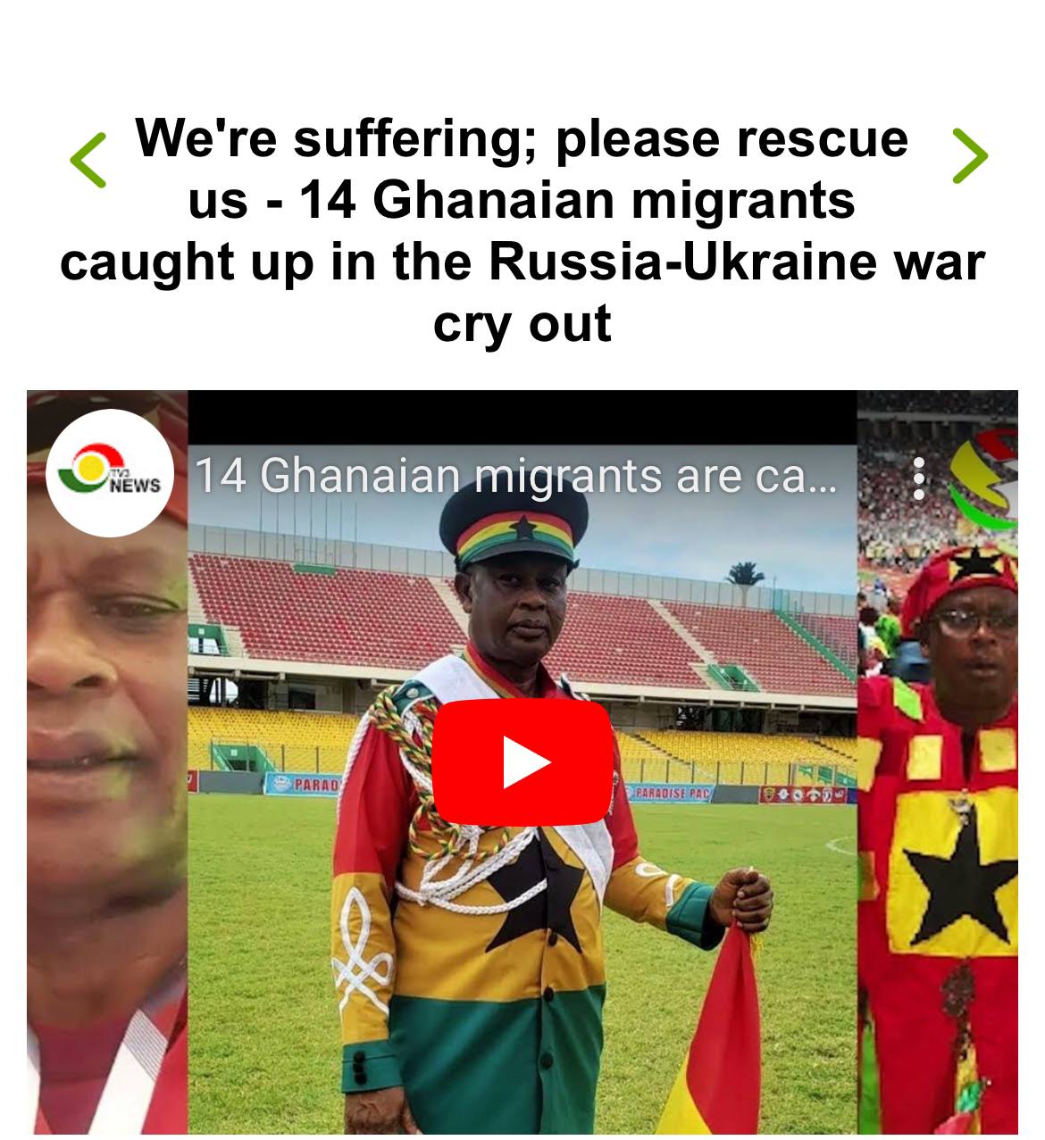 14 Ghanaians Lured to Russia, Forced into Defense Contracts, Threatened with Combat