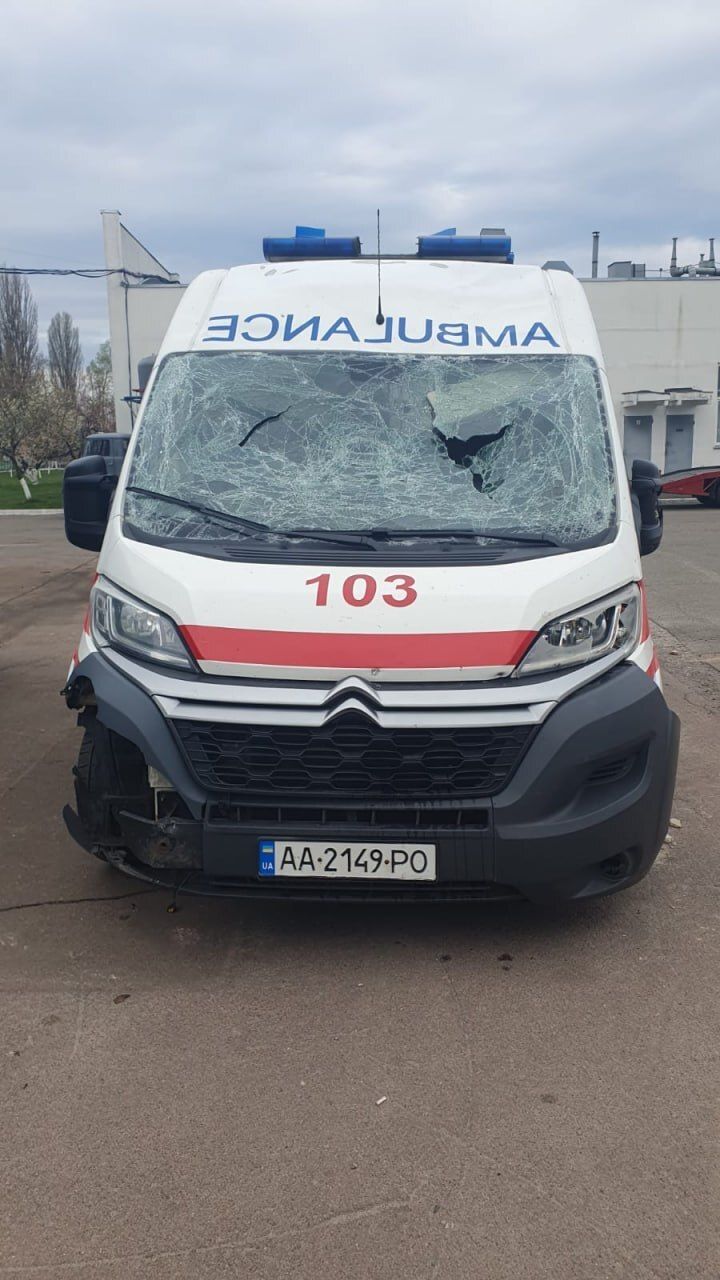 Russian Forces Attack Ambulance Responding to Earlier Strike on Capital