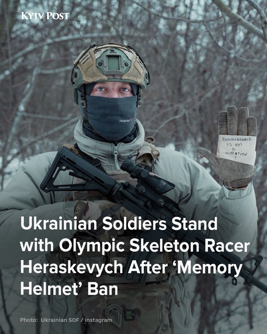Ukraine rallies behind skeleton racer’s banned ‘Memory Helmet’
