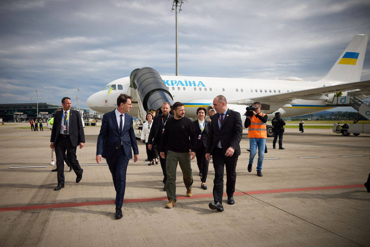 Zelensky arrives in Switzerland for peace summit
