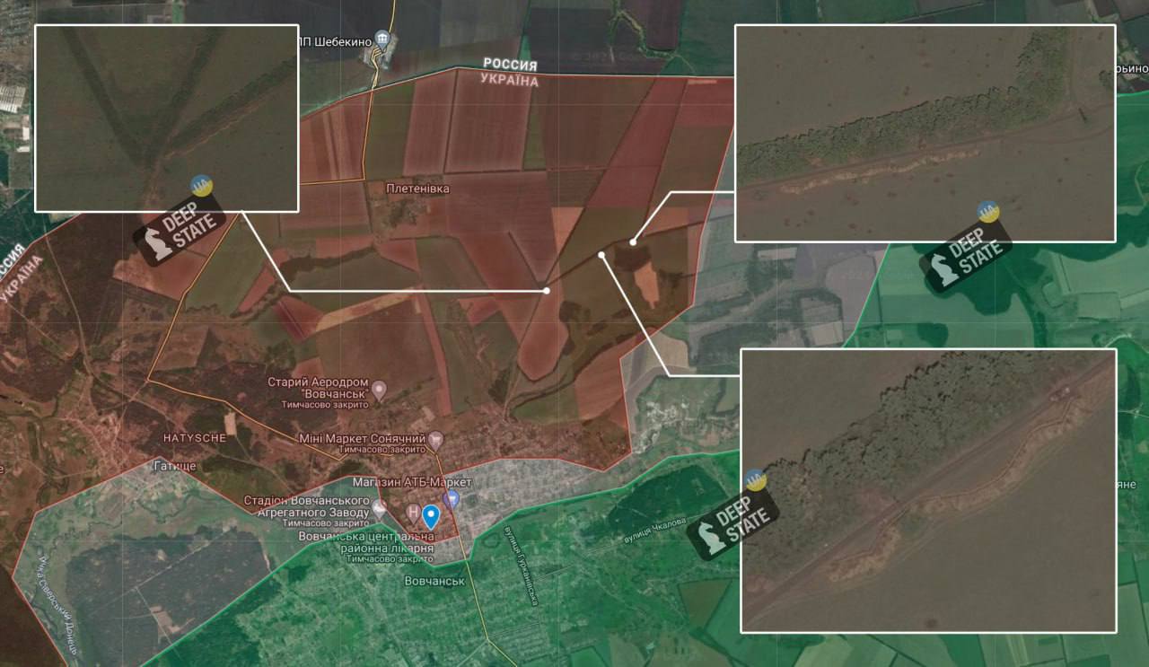 Russians strengthen fortifications near Vovchansk