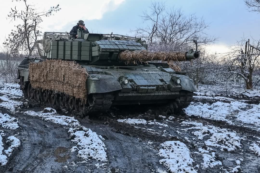 Leopard 1A5DK tank of 5th Separate Heavy Mechanized Brigade in Donbas