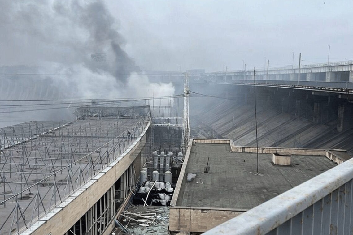 Strike on DniproHES: serious damage, but no threat of dam breakthrough