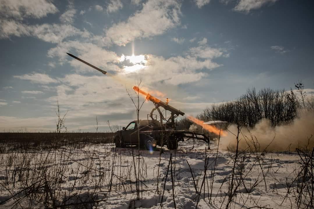 Pickup + Grad MLRS: fiery gifts for occupiers