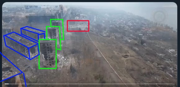 Aerial images of eastern Mariupol