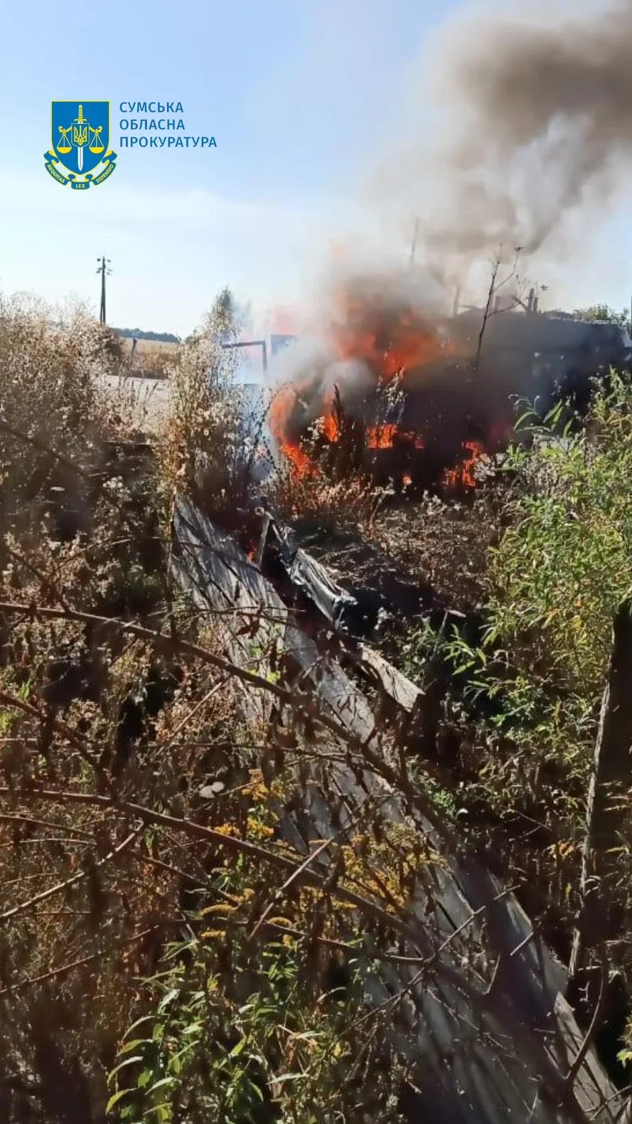 Russia shelled civilian car with FPV drone in Sumy region