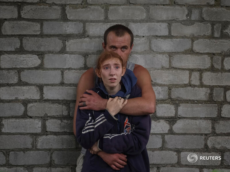 Powerful image of faces from Ukraine war by Gleb Garanich