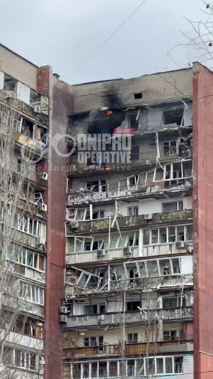 Russian Strike Hits Civilian Homes in Dnipro