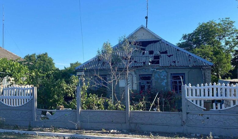 Consequences of enemy shelling of Apostolove in Dnipropetrovsk region