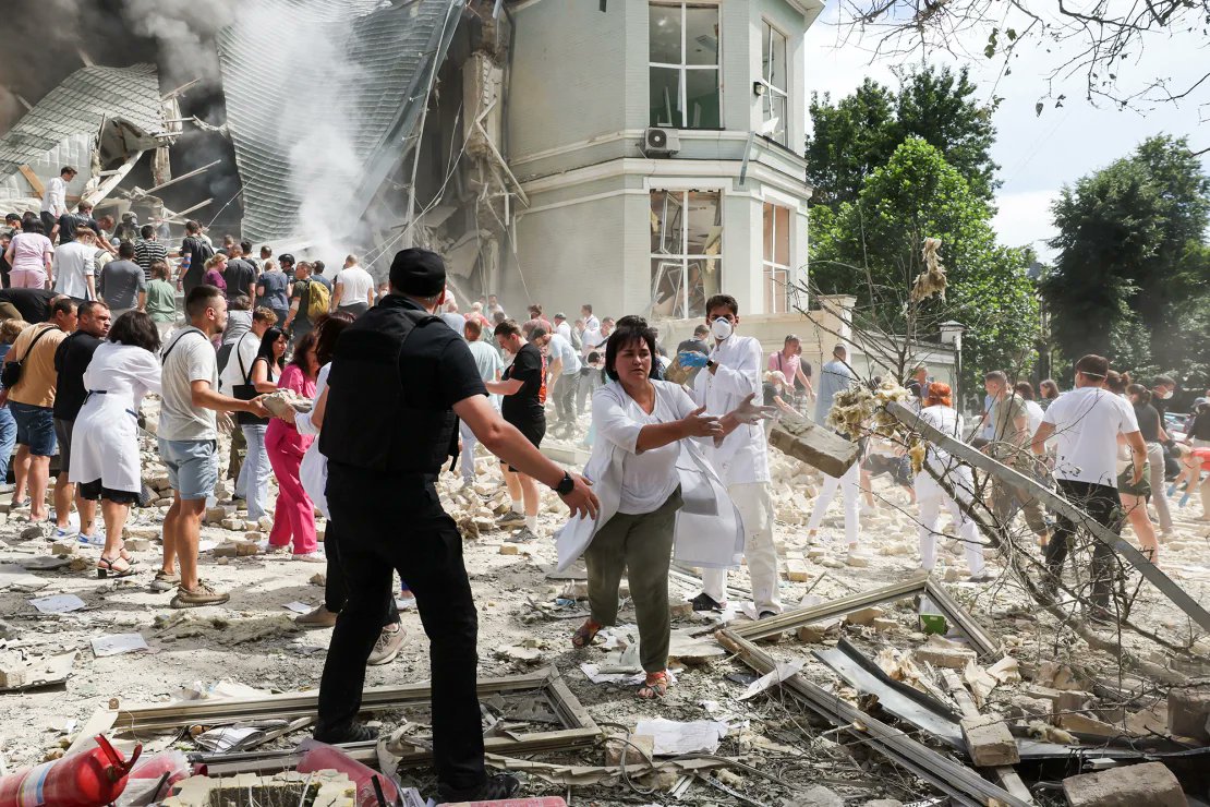 Russia bombs Kyiv children’s hospital
