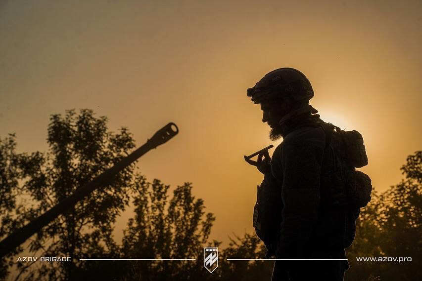 Azov Brigade warriors remain unshaken through fire and steel.