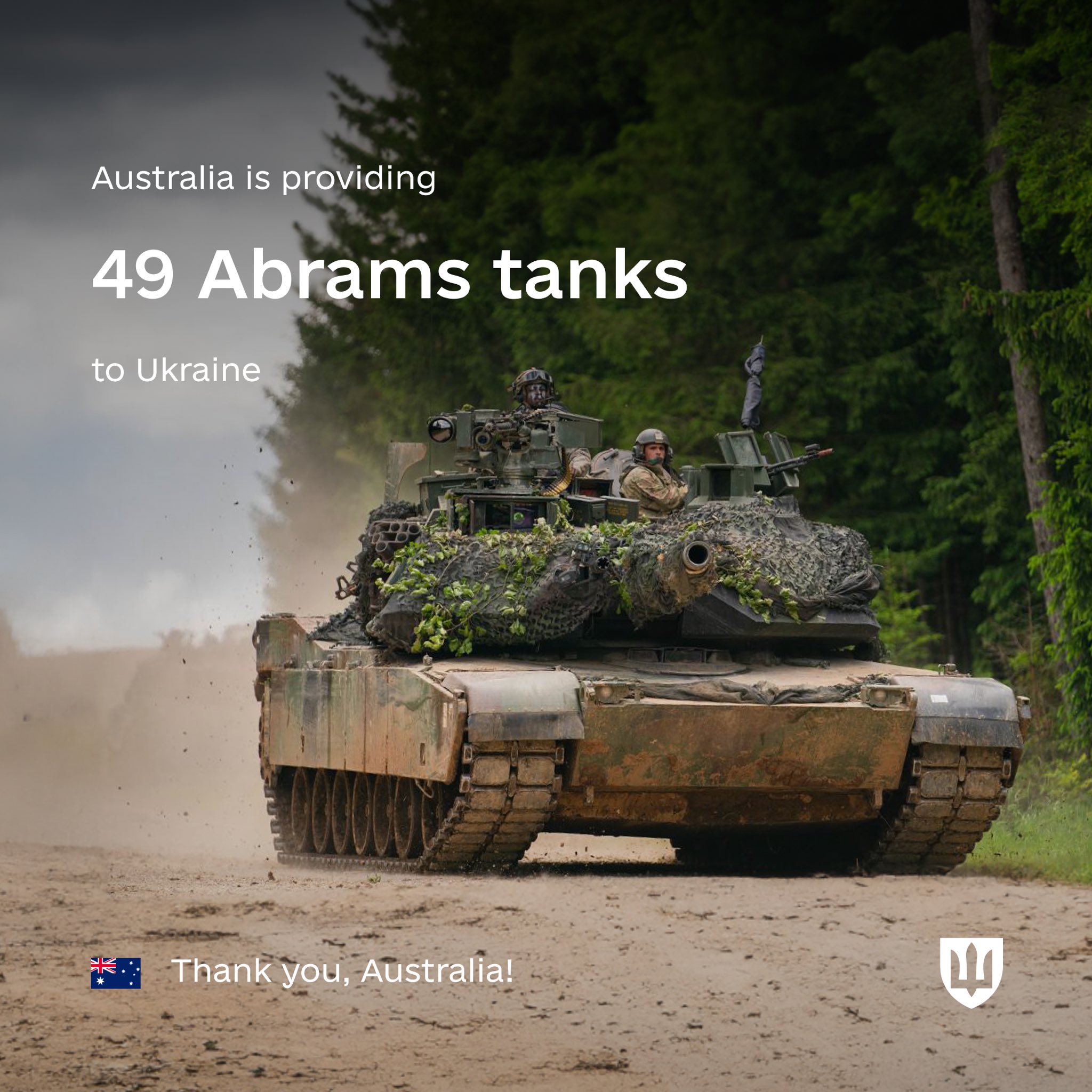 Australia sends 49 M1A1 Abrams tanks to Ukraine