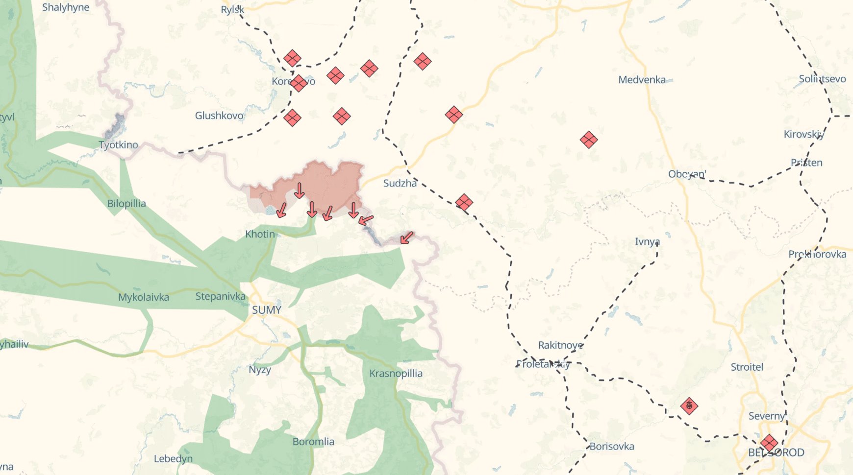 Ukraine east frontline combat update