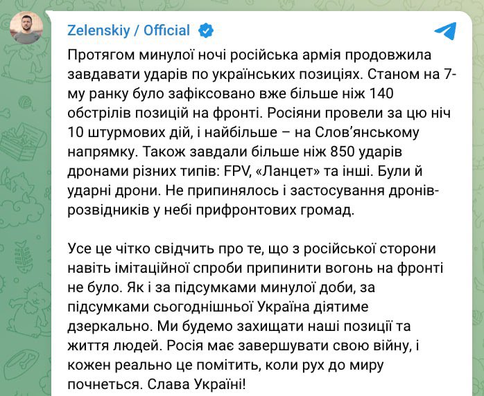 Summary of Russian offensives and Zelensky’s threats