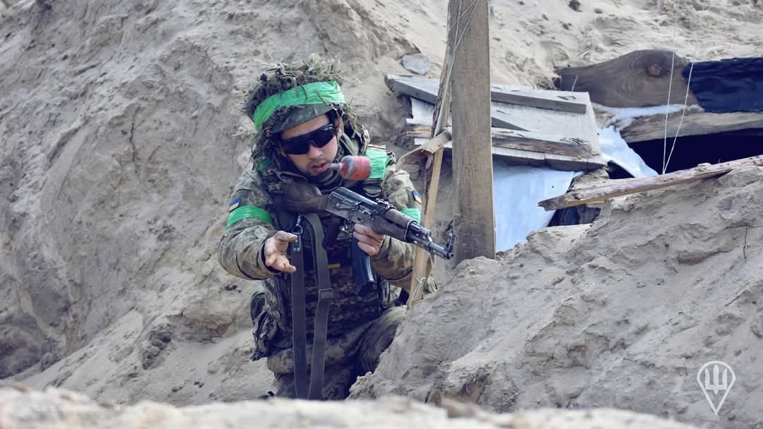 Intense trench combat training