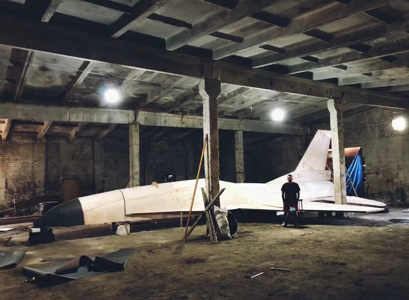 F-16 mockup production somewhere in Ukraine via @NHunter007