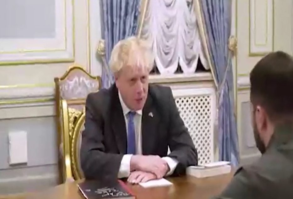 Johnson arrives in Kyiv with sudden visit