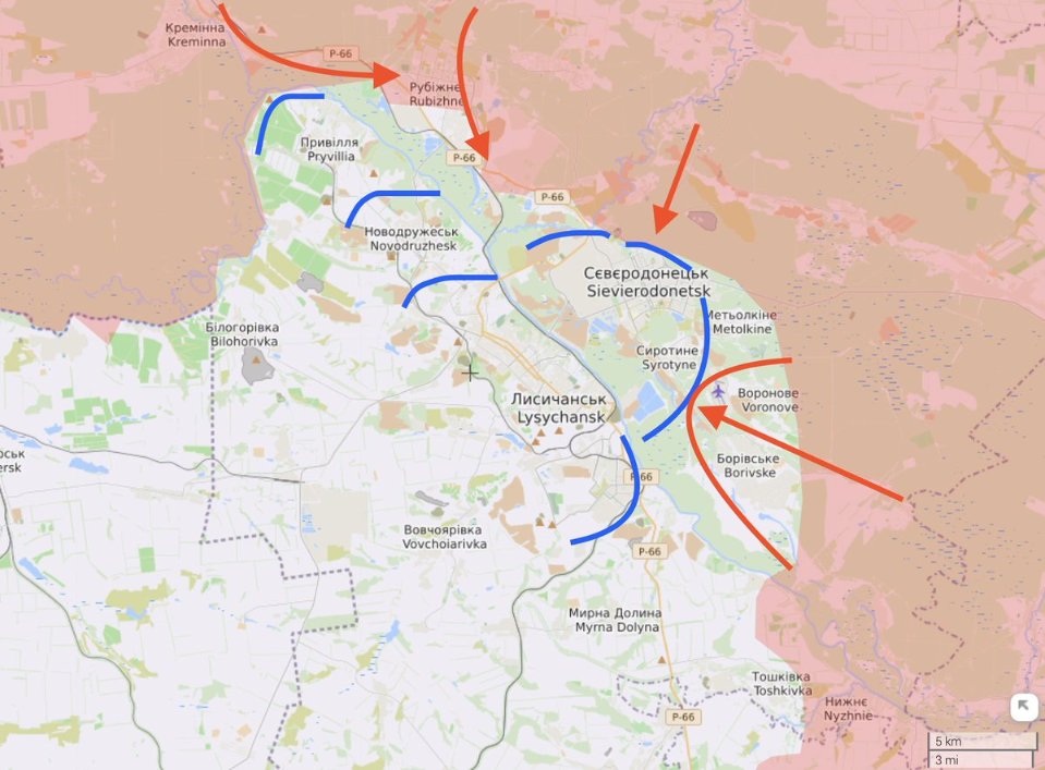 Severodonetsk under attack from three sides
