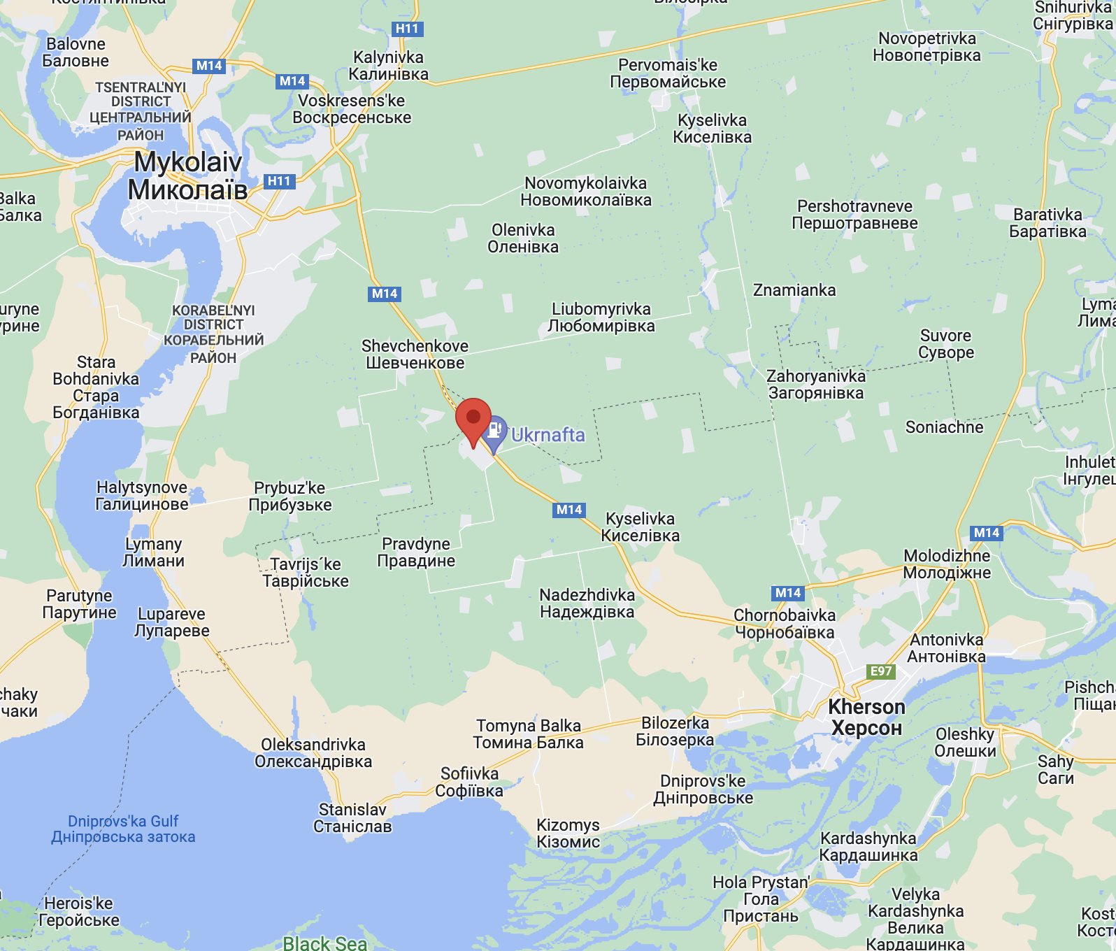 The village remains, Kherson under Russian control
