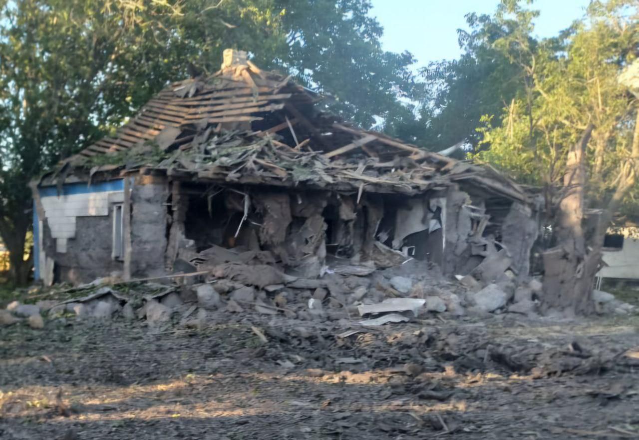 Russian drone strike traps children under rubble in Dnipropetrovsk region