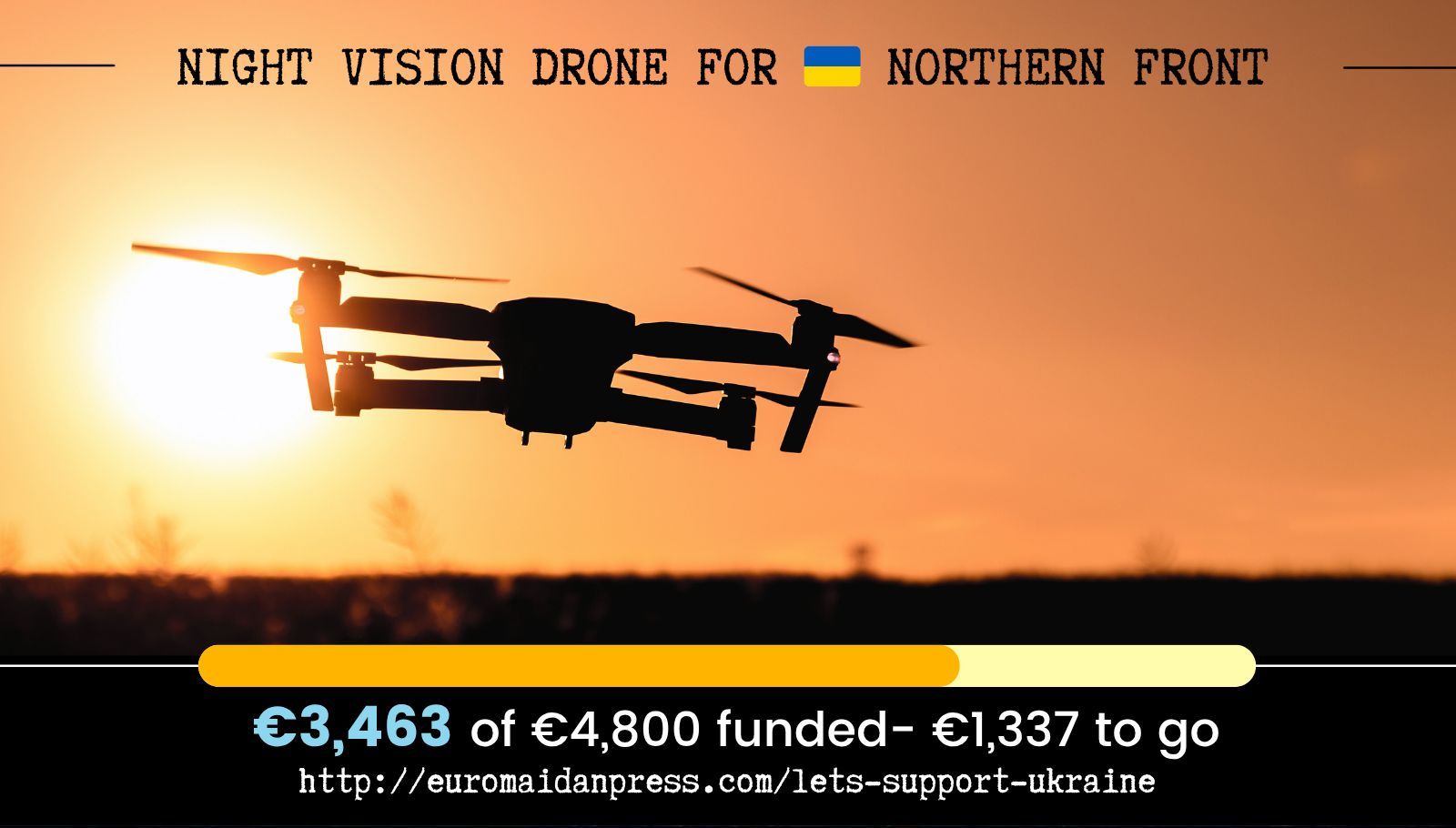 Call to fund a night drone for Sumy fighters