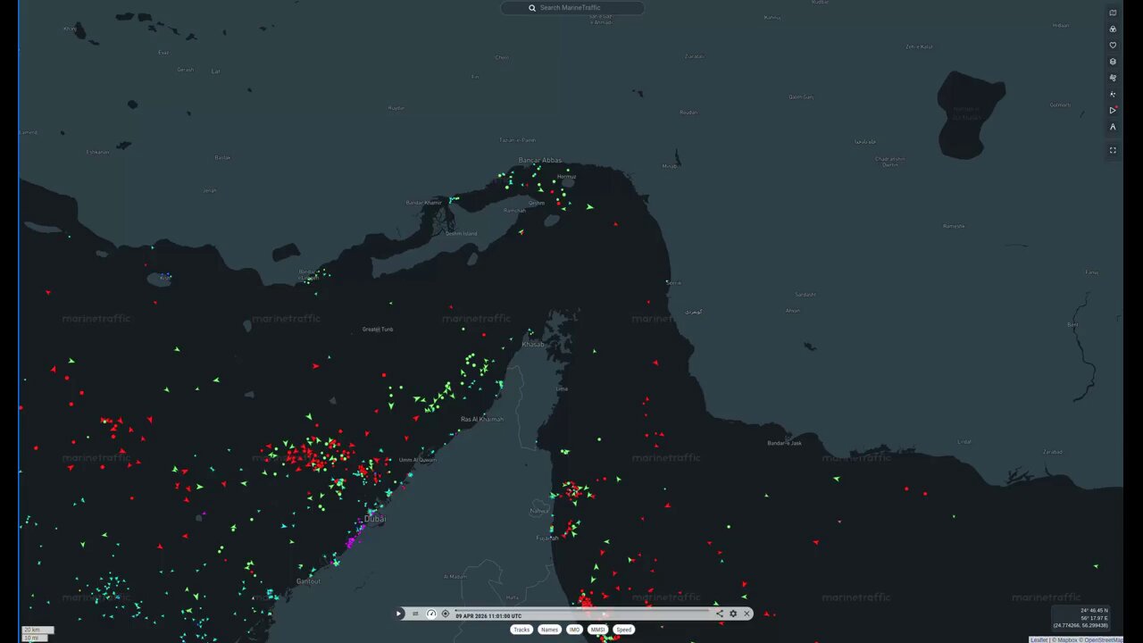 Strait of Hormuz Traffic Drops to Under 10 Vessels Daily