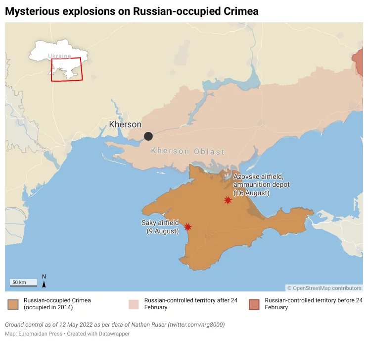 Two new powerful explosions hit Crimea occupied