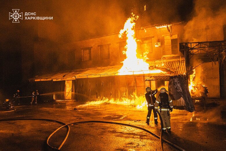 Kharkiv hit by massive drone attack: fires and destruction reported
