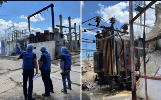 IAEA drone destroyed “Luch” substation in occupied Enerhodar
