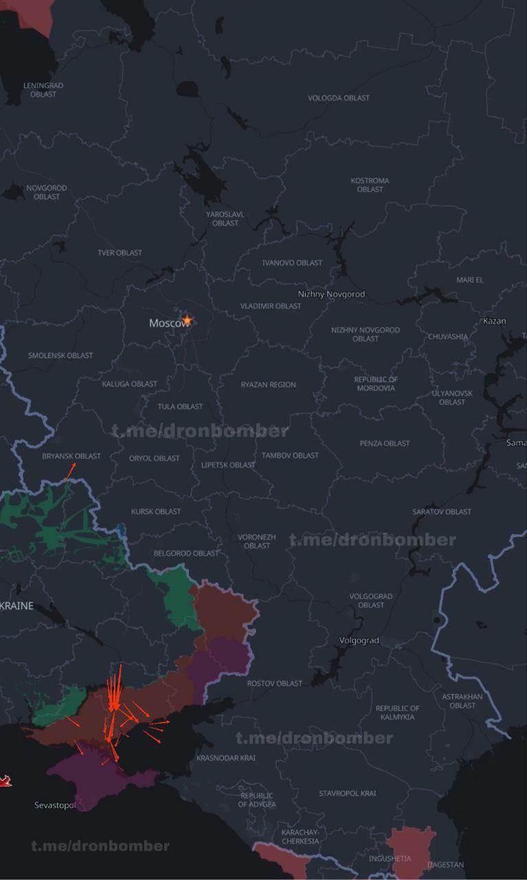 Ukrainian long-range kamikaze drones, per Russian channels