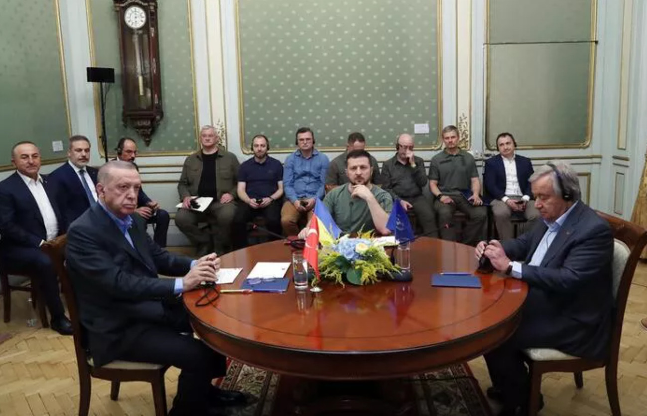 Trilateral meeting of Zelensky, Erdogan and Guterres in Lviv