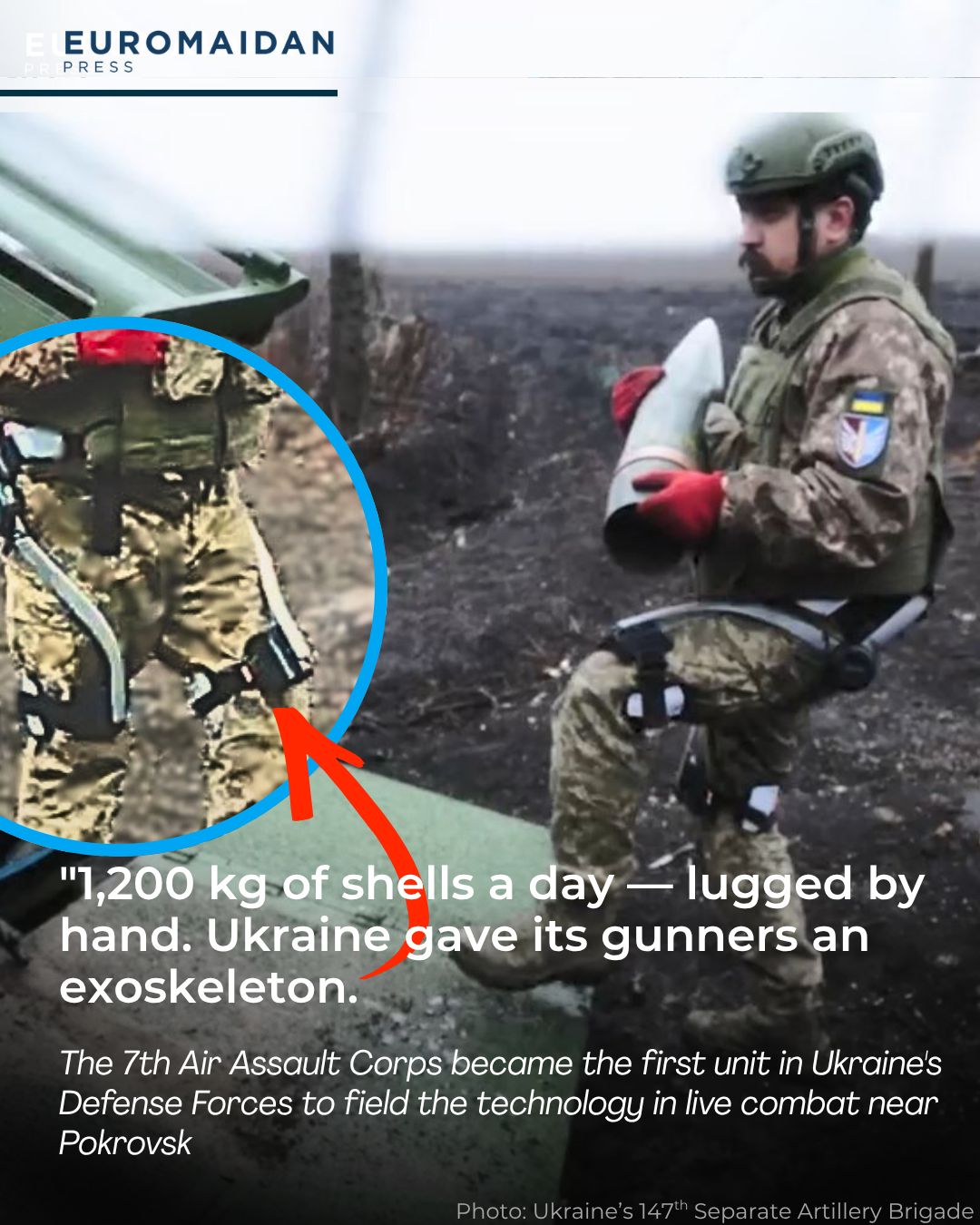 Ukraine’s 7th Assault Corps Automates Artillery Shell Handling
