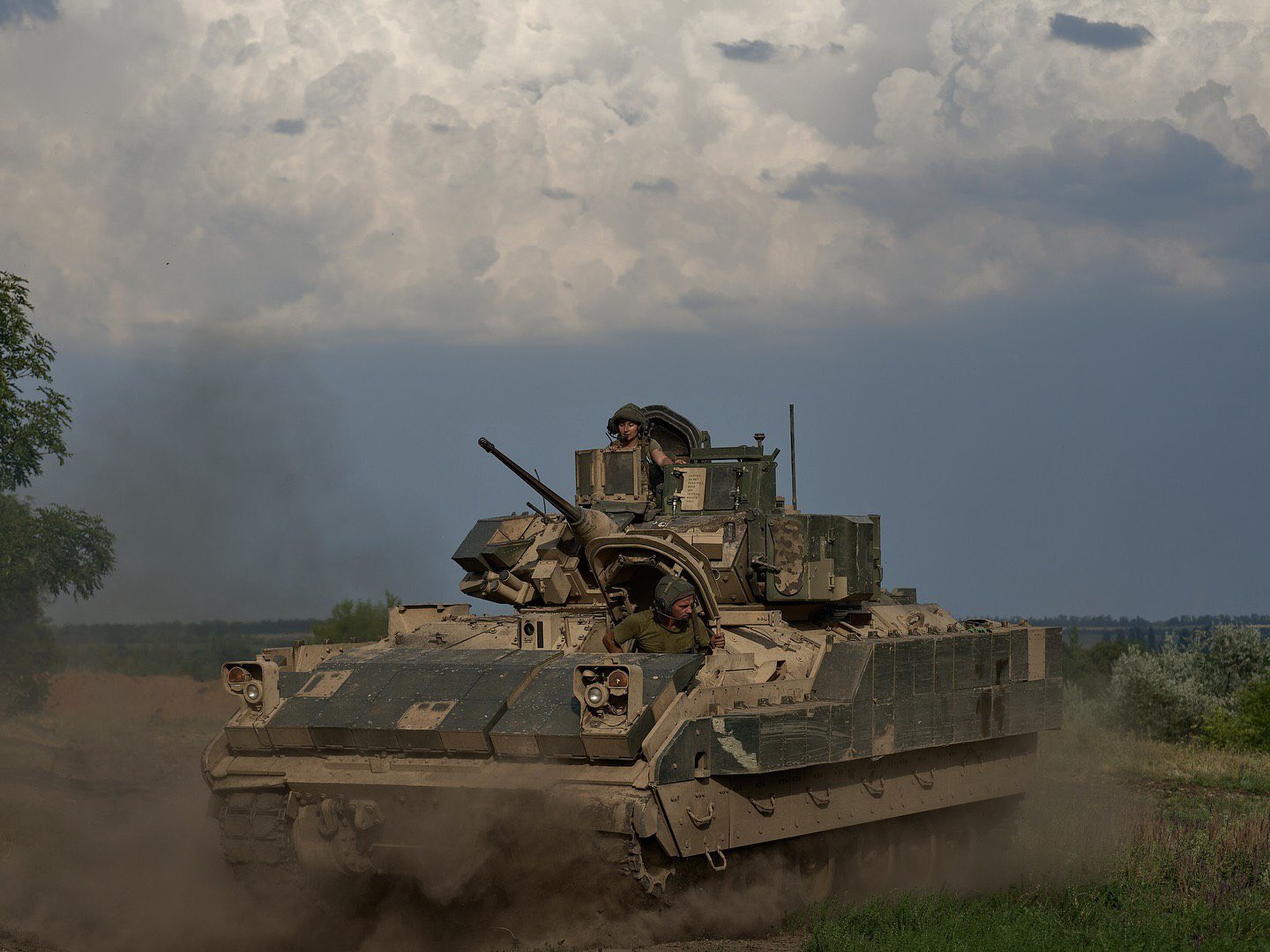 American M2 Bradley used by Ukrainian 47th Mechanized Brigade