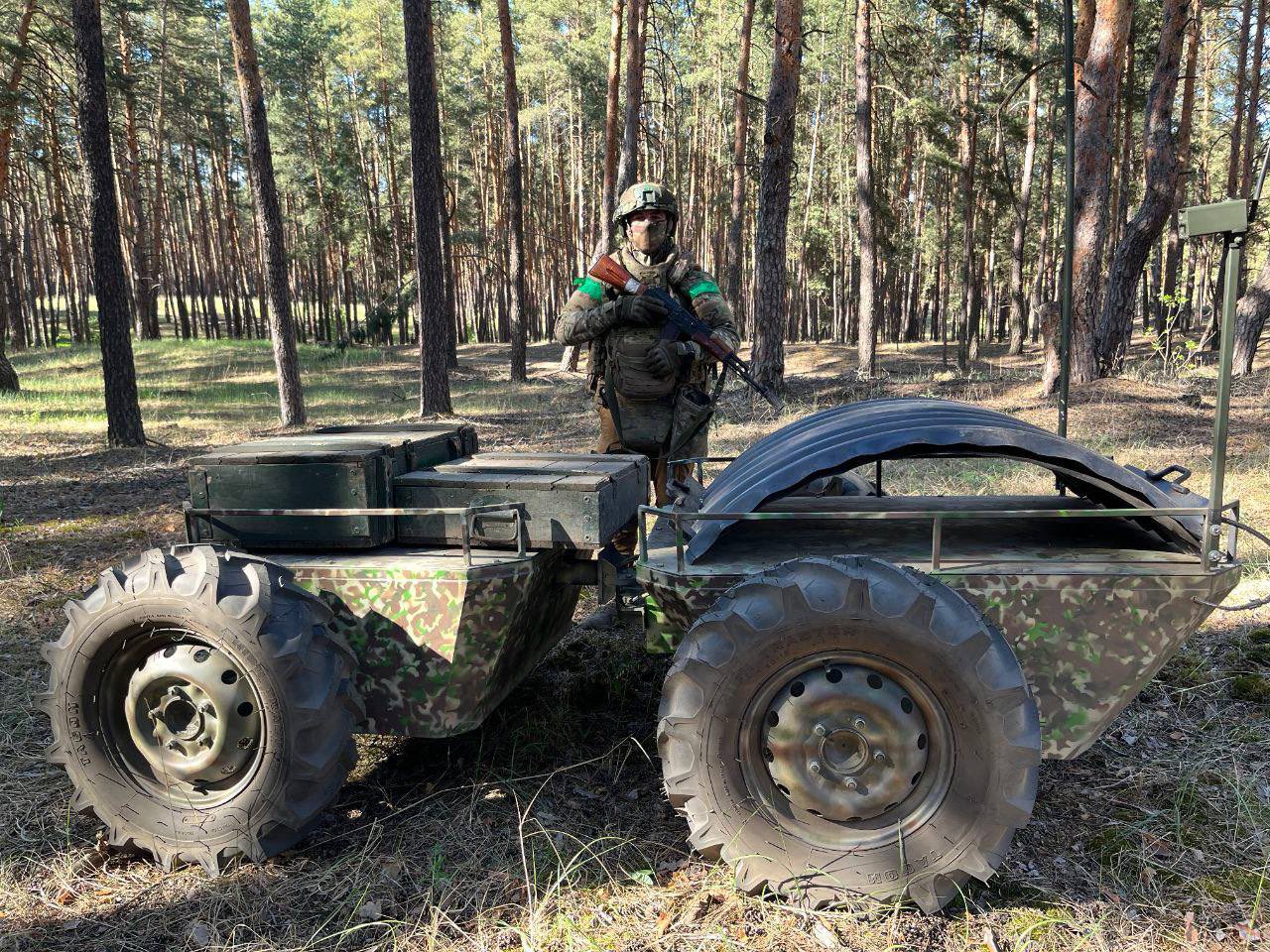 Unmanned drone for ammunition transport