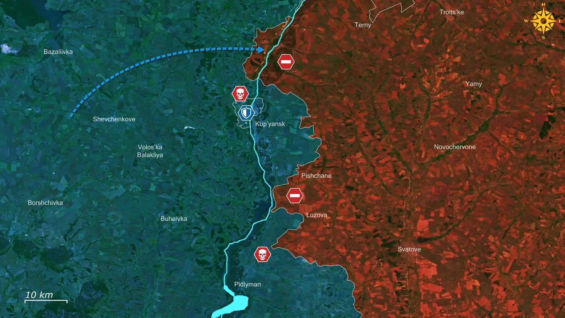 Russian pipeline infiltration attempts in Kupiansk and near Dvorichna destroyed