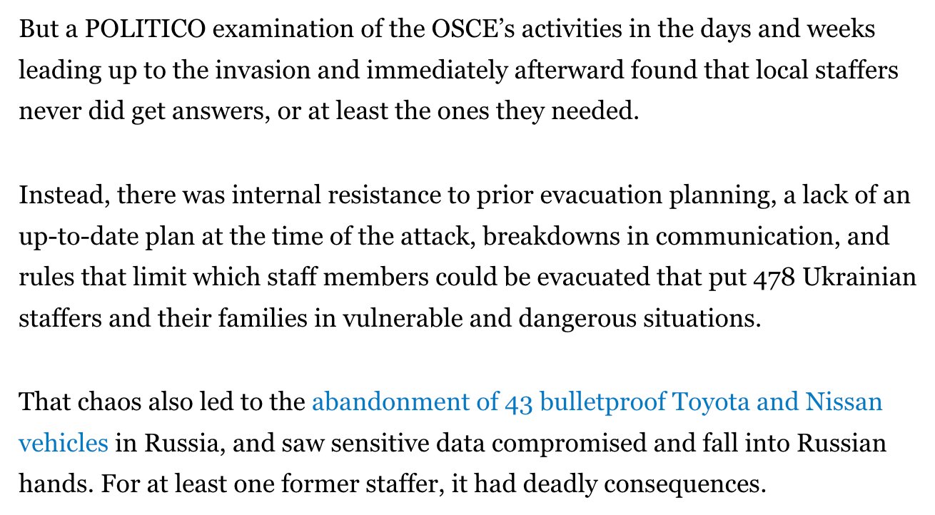 OSCE’s Ukraine mission criticized for poor response to full-scale Russian invasion